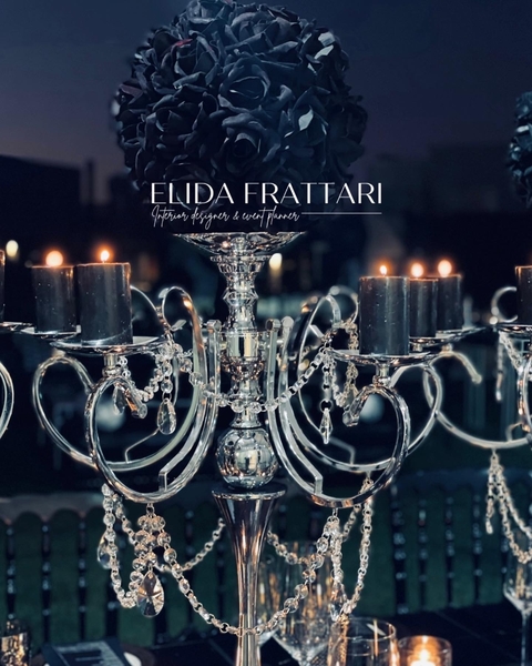 Candelabro Plata 6 velas