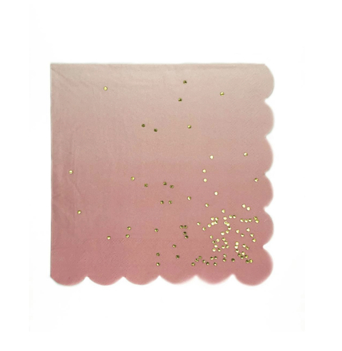 SERVILLETAS GOLD DOTS 20unid