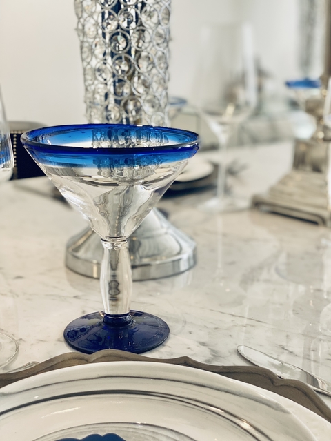 Copa Martini Blue SET x 6