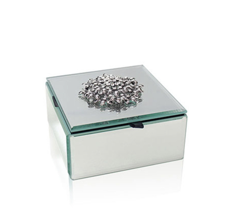 Ahlajero / Caja chic espejo 12 x 12 x 6 cm