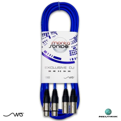 Cable DJ Par XLR Macho a XLR Hembra Neutrik Mscables - comprar online