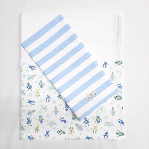 Jogo lençol solteiro Robôs