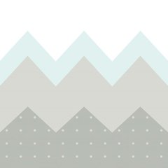 Papel de parede Montanhas - Verde água