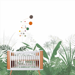 Papel de parede Painel - Selva verde escuro