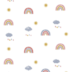 Papel de parede Arco íris - colorido - comprar online