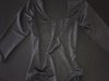 Collant preto adulto manga longa