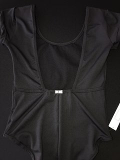 Collant preto adulto manga curta - comprar online