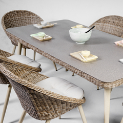 Juego Indiana Comedor con 6 sillas - BrauerMuebles
