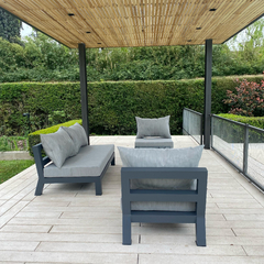 Juego Mérida Aluminio living - BrauerMuebles