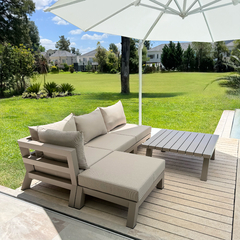 Juego Mérida Esquinero Aluminio living - comprar online