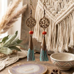 Brinco Boho Chic Floresta Tribal na internet