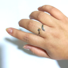 Anel Feminino Coração Prateado - loja online