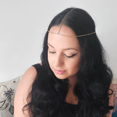 Acessório De Cabelo Tiara Head Chain Delicado - Loja da Maya