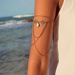 Bracelete Pulseira Arm Chain Boho Chic Nó Celta - loja online