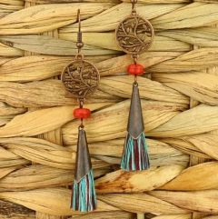 Brinco Boho Chic Floresta Tribal na internet