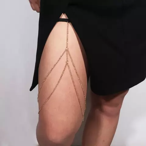 Leg Chain Body Chain Corrente De Perna Coxa Camada Dupla
