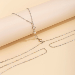 Imagem do Body Chain Colar De Corpo Corrente De Corpo Pedrinhas