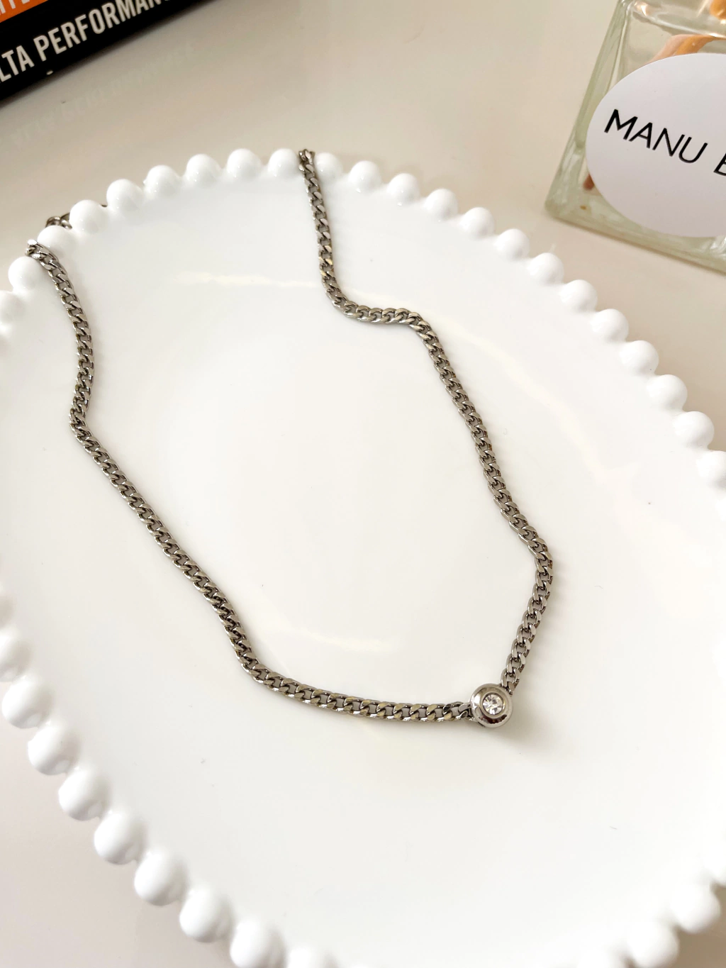 Choker pontinho de Luz Silver