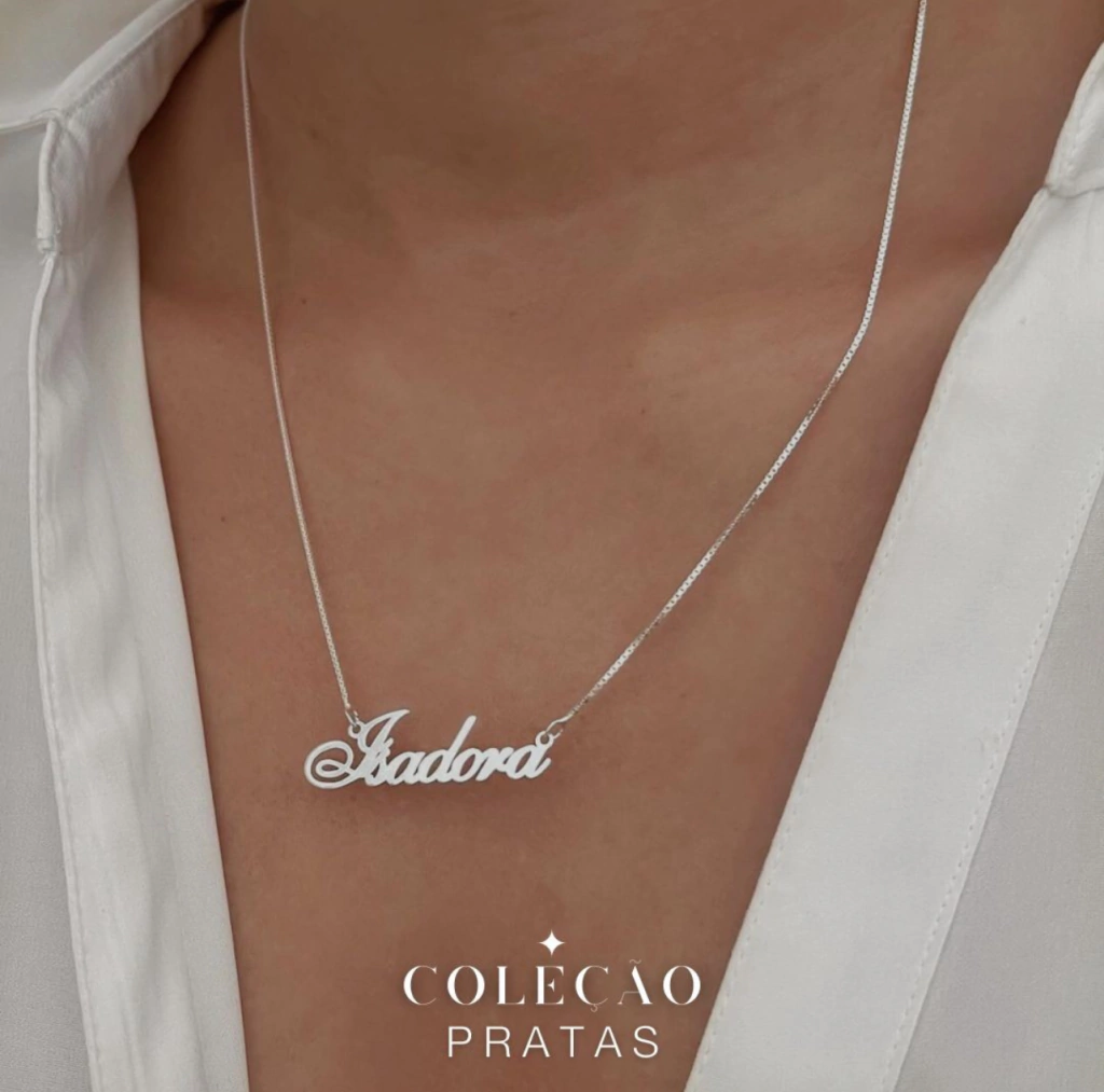 Colar personalizado com nome em prata 925