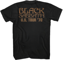 Camiseta Black Sabbath TOUR 78 Estampa Frente e Costas na internet