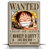 Quadro Decorativo One Piece Wanted Luffy - comprar online