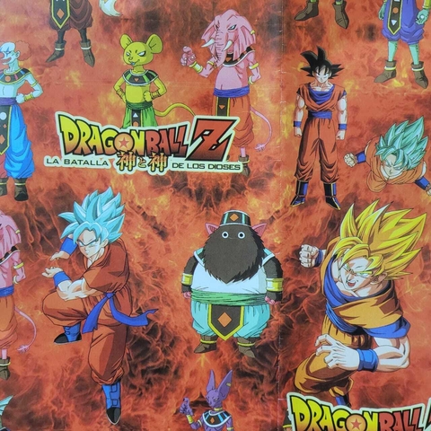 Papel Afiche Fantasia Por Unidad Dragon Ball