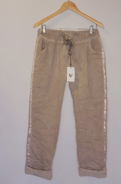 Babucha italiana XL con galón de cinta de seda - comprar online