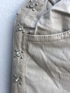 Babucha italiana con laterales cinta con dorado y tachas - comprar online