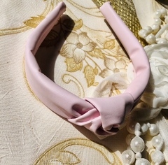Tiara blogueira nó turbante Rosa claro 