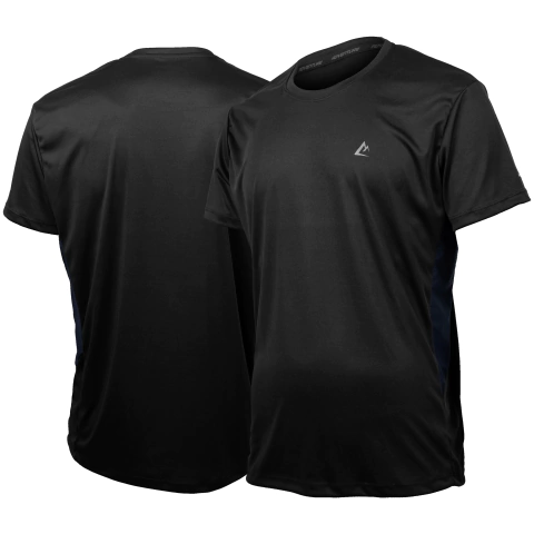 Remera Deportiva Adventure Manga Corta Lateral Red Azul