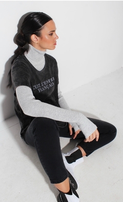 jean chupin GRIS OSCURO taby - Veronaevero