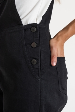 Jardinero de jean VERA negro - tienda online