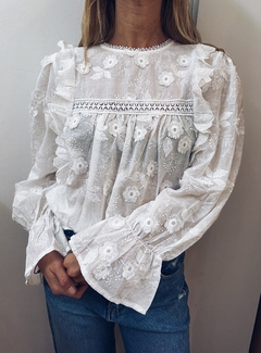 Blusa DELFINA blanca - comprar online