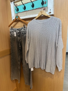 Sweater SOFÍA gris claro