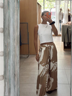 Pantalón LELOR marrón - comprar online