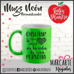Mug Neon Día Del Maestro - comprar online