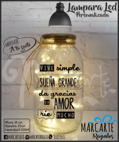 Frascos Led personalizados - tienda online