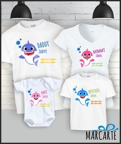 Camisetas Familia x 4 Sublimación