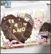 CHOCO CORAZON CHOCOLATES + 2 CHOCO PALETAS