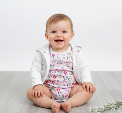 Conjunto Enterito & Campera - Cebra Rosa - comprar online