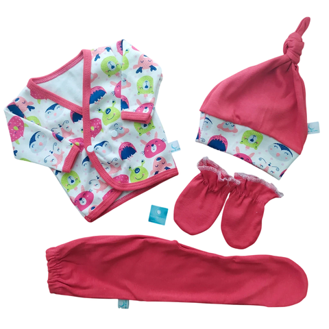 Ajuar 4 Piezas - Pinguinos - comprar online