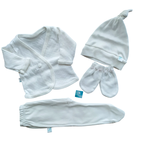 Ajuar 4 Piezas - Marfil Labradito - comprar online