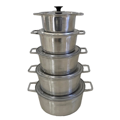 JOGO DE PANELAS ALUMINIO FUNDIDO GROSSO 14X22