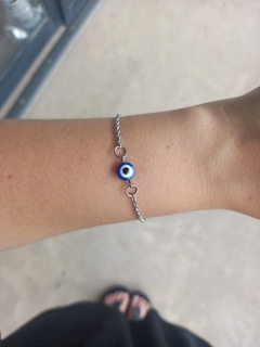 Pulsera ojo turco azul