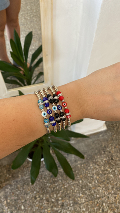 Pulsera ojo y cristal
