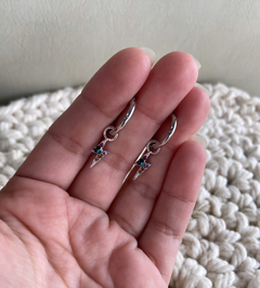 Aros rayitos strass colores