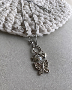 Collar largo mariposa