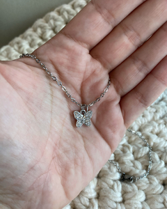 Collar mariposa strass - comprar online