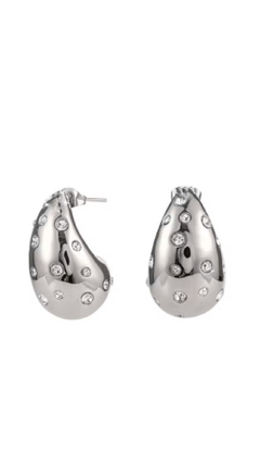 Aros shiny drops plata