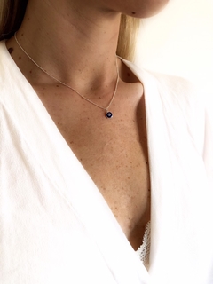 Collar mini eye blue